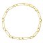 Pulsera de oro 18k hueca de eslabones 1x1 modelo 708